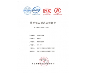 特種設(shè)備型式試驗報告
